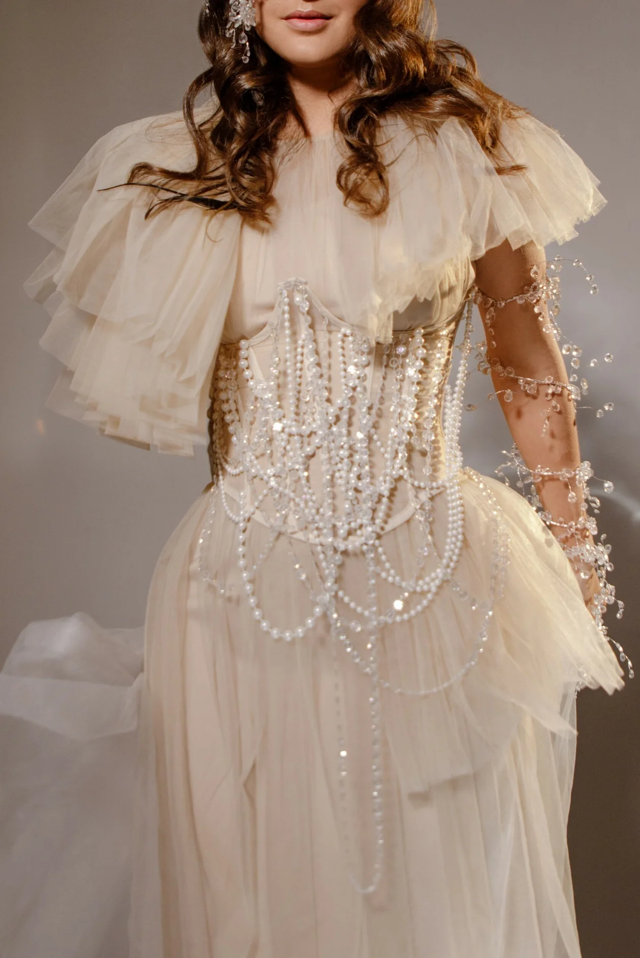 Корсет «Белый жемчуг», Agata Karobka