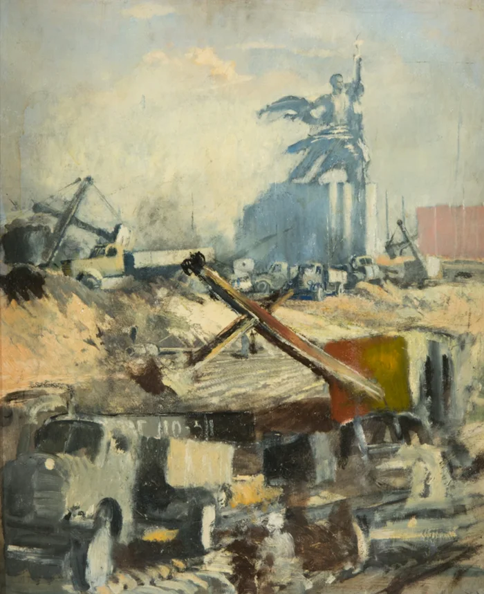 Юрий Пименов. Здесь будет парк. 1950