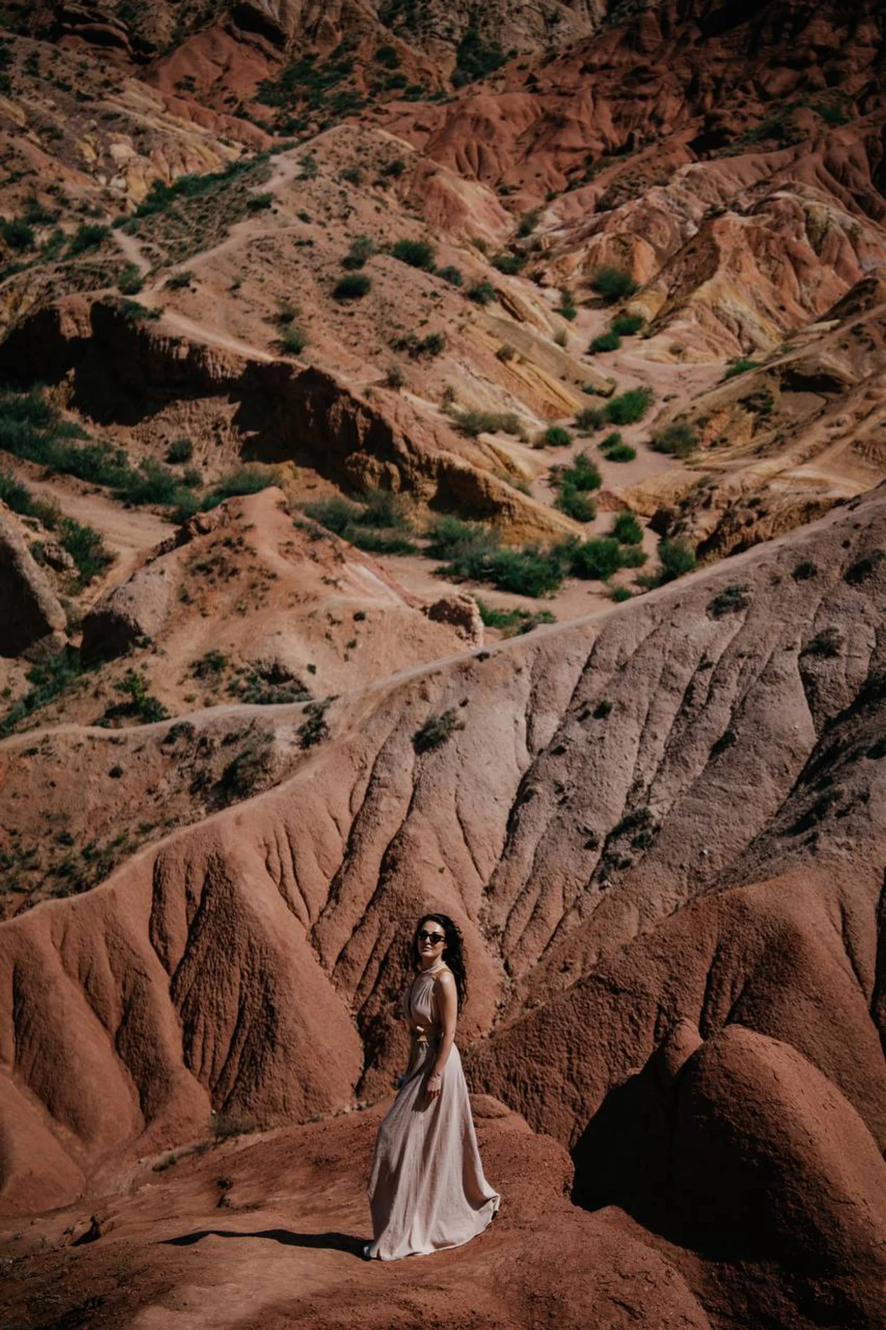 Красные скалы в Кыргызстане 