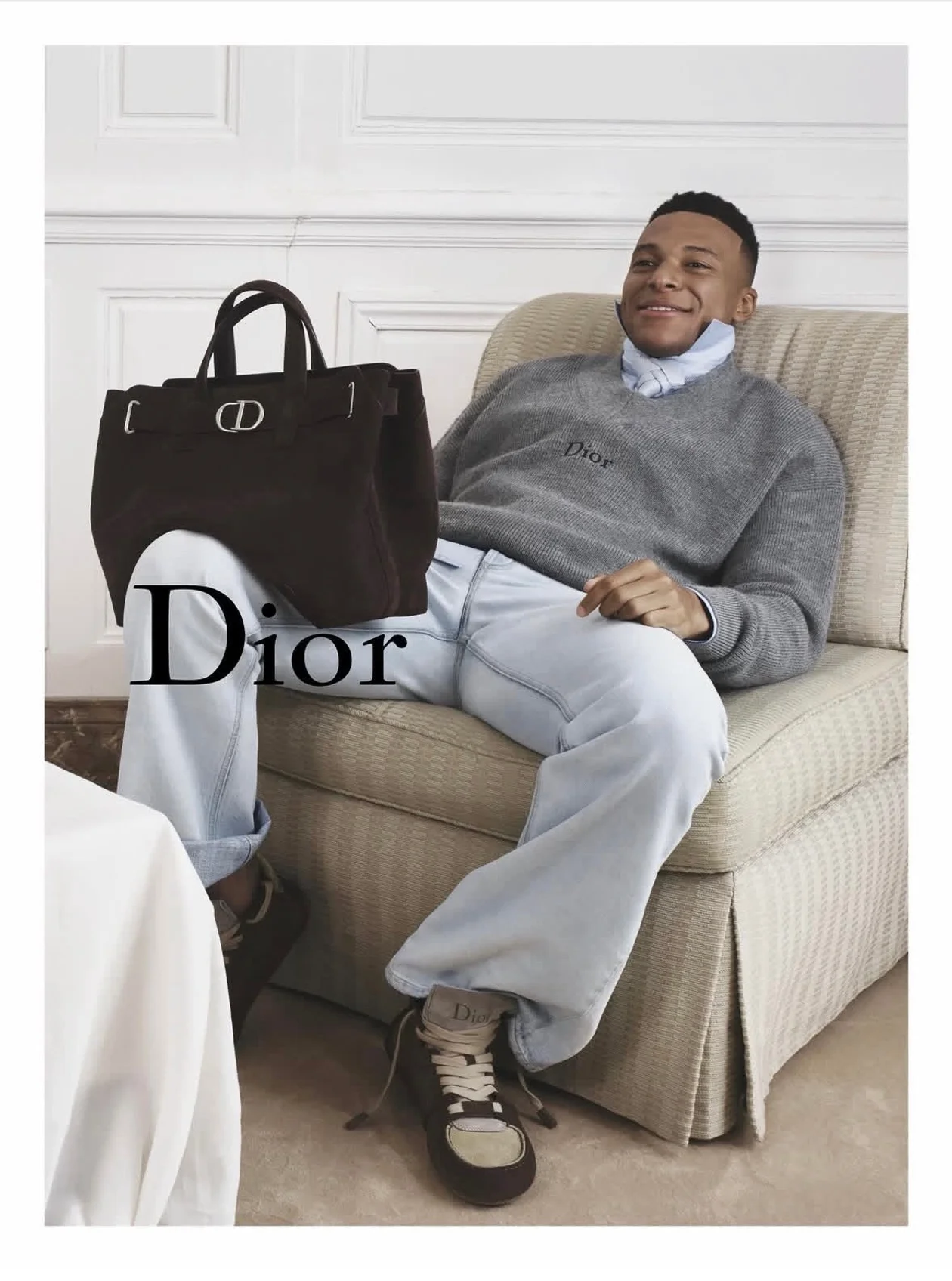 Киллиан Мбаппе в рекламе Dior