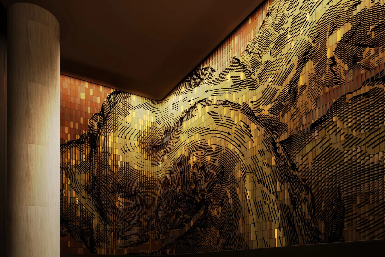 Панно в Moscow Towers