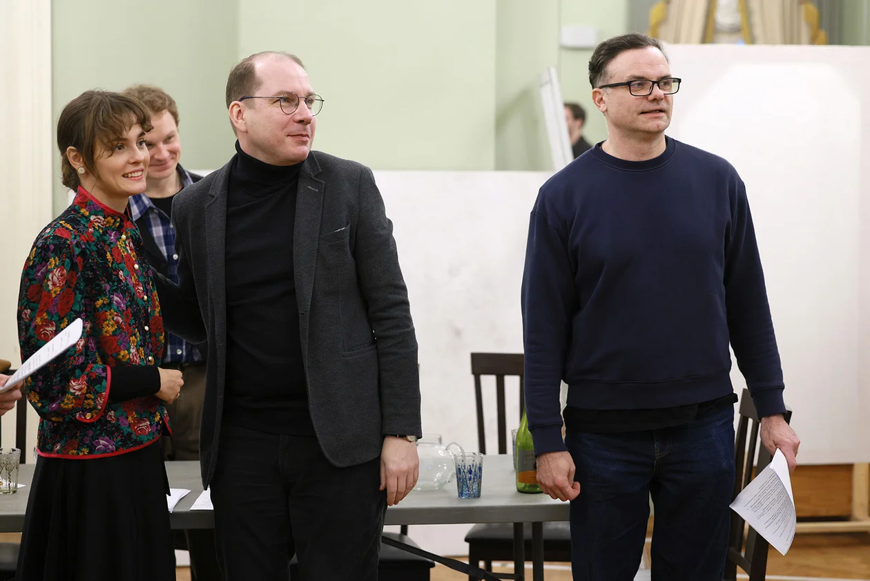 Репетиции спектакля «Белая гвардия». Фото: Евгений Люлюкин