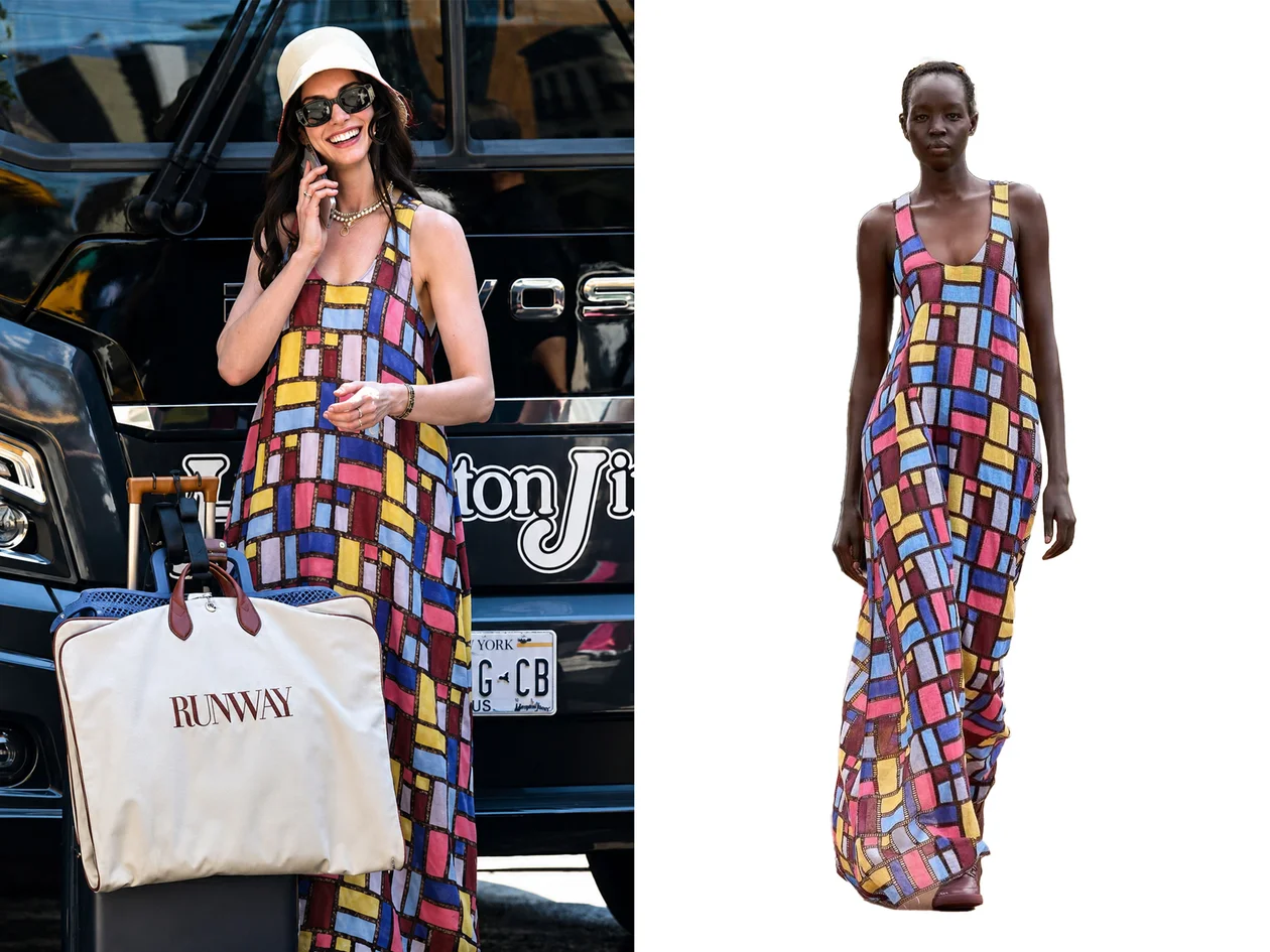  Энн Хэтэуэй в платье Gabriela Hearst