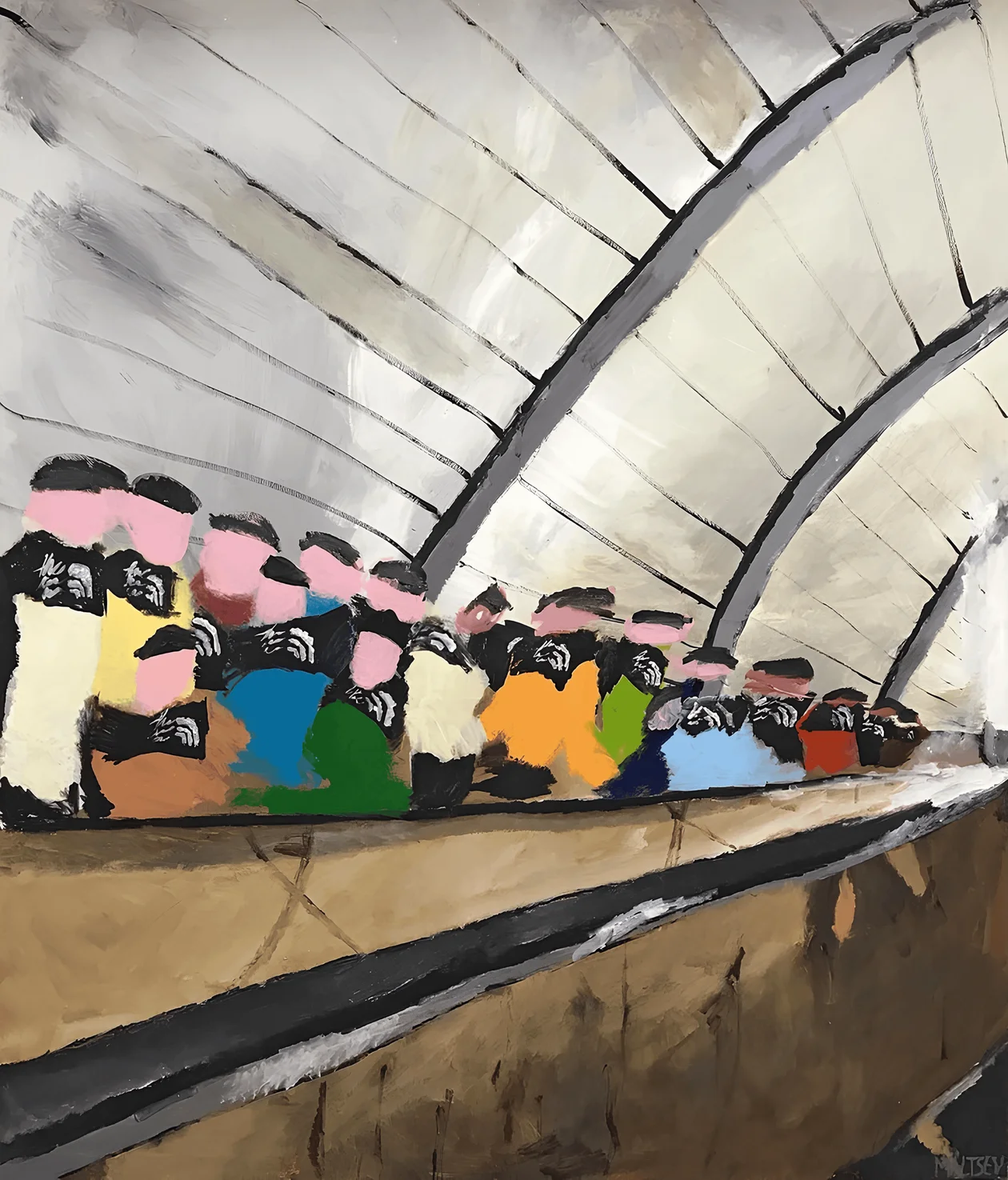 Работа Владислава Мальцева, созданная специально для «Москвички», 2025