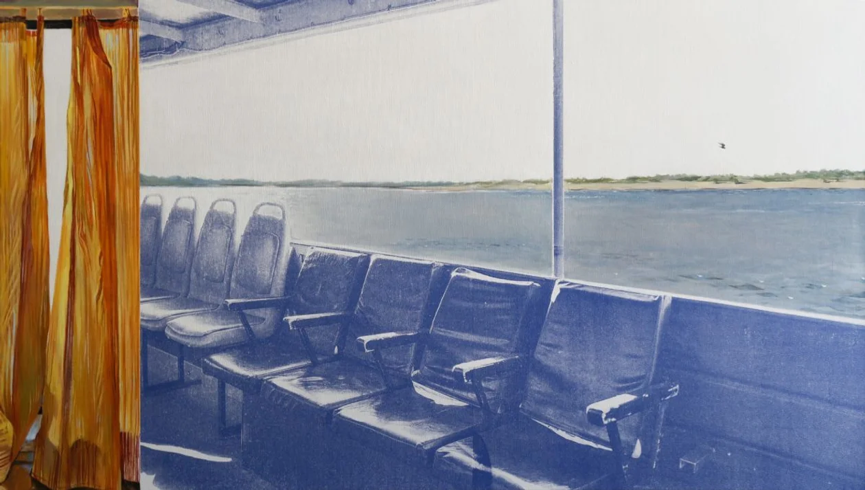 Волга. Шелкография. 2025