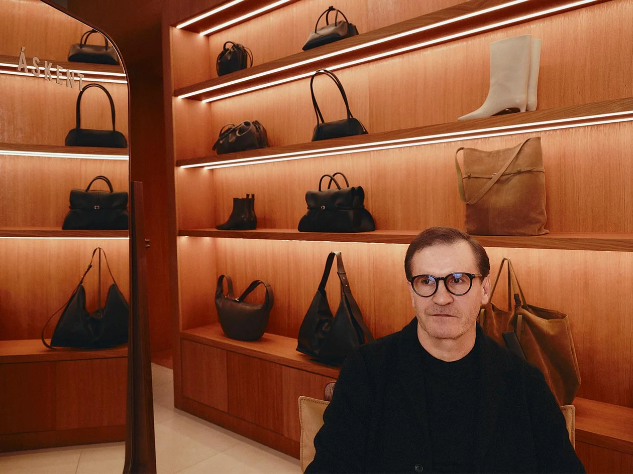 Основатель бренда Михаил Ерютин в бутике Áskent в ТЦ «Авиапарк»