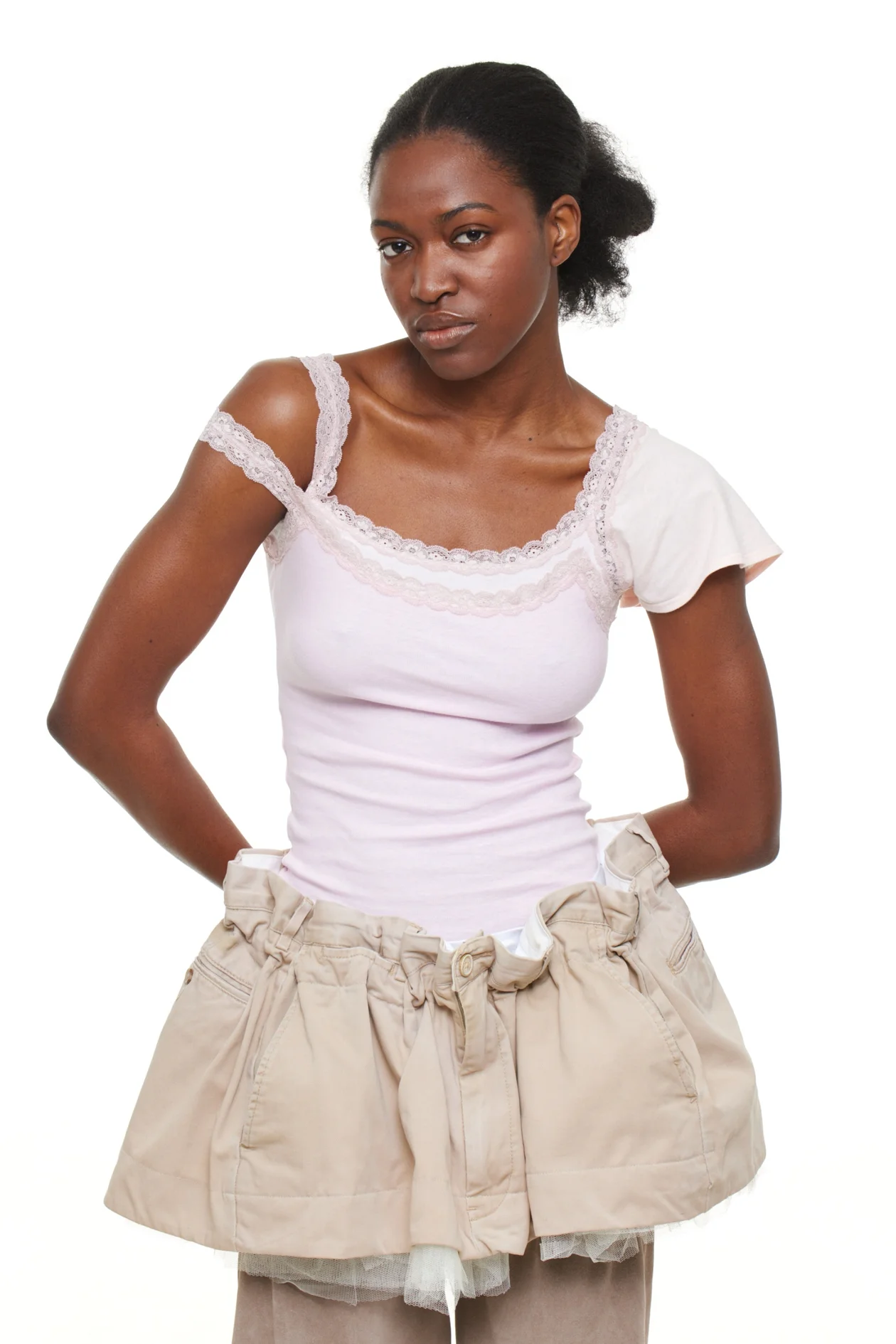 Асимметричная майка Double, August Barron