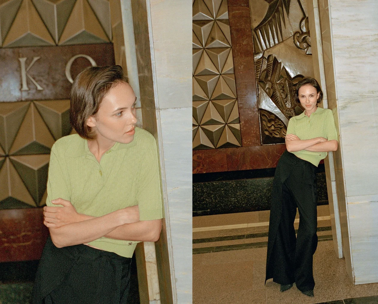 На Стасе: поло ELLASSAY, BOSCO, ГУМ, брюки MM6 MAISON MARGIELA, BOSCO, BOSCOVESNA, туфли PREMIATA, NO ONE