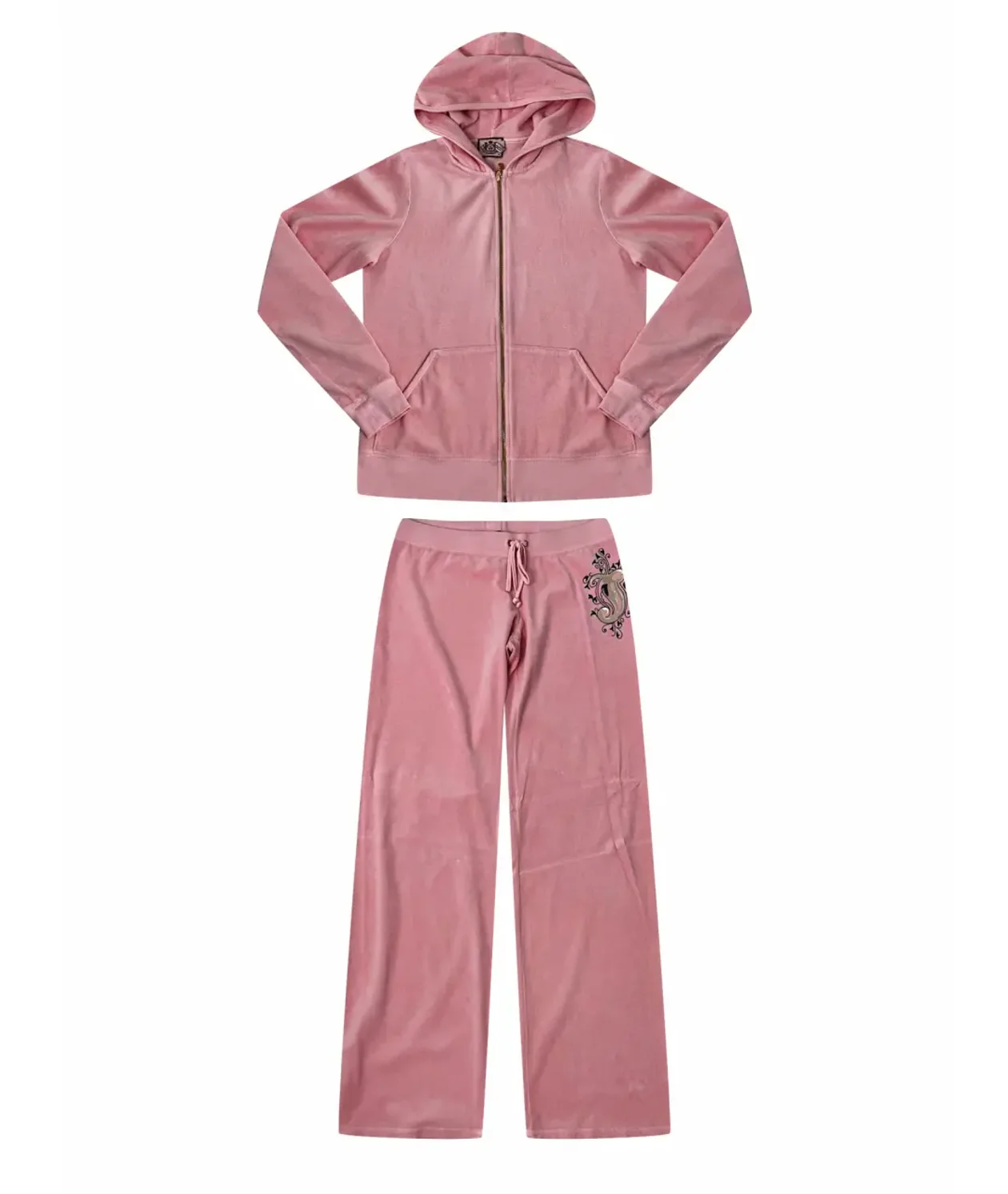 Розовый велюровый спортивный костюм, Juicy couture
