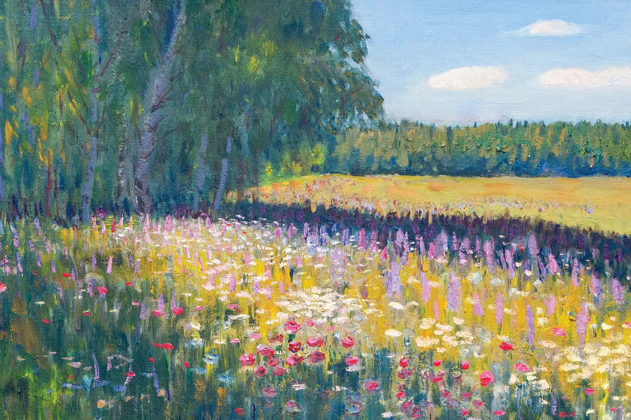 Картина Кати Гончаровой «Летний луг»