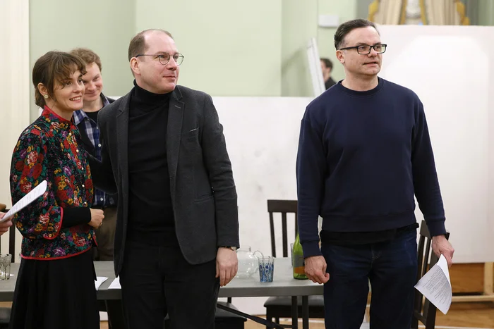 Репетиции спектакля «Белая гвардия». Фото: Евгений Люлюкин