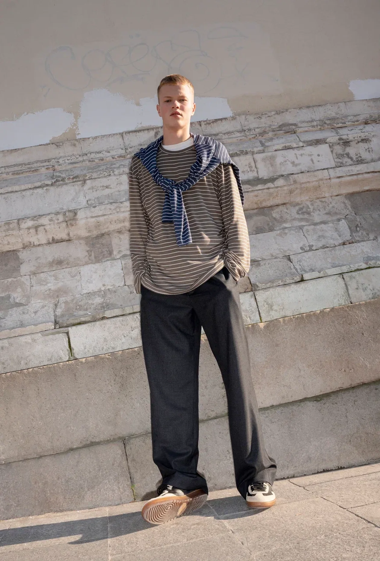 Лонгсливы, Loginova; брюки, Lardini, Bosco; кеды, Barracuda, No one 