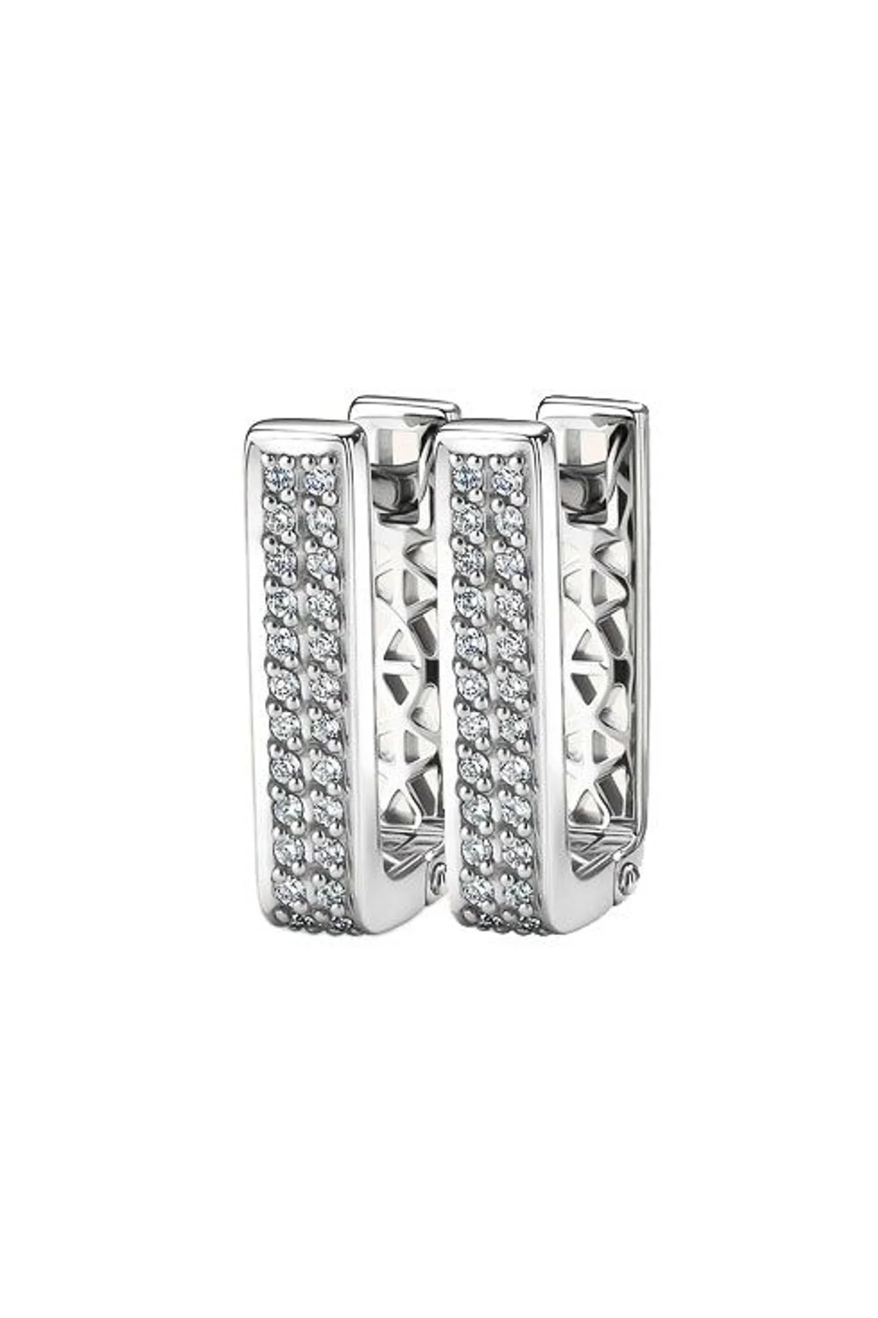 Серьги, белое золото, бриллианты, «АЛЬКОР»